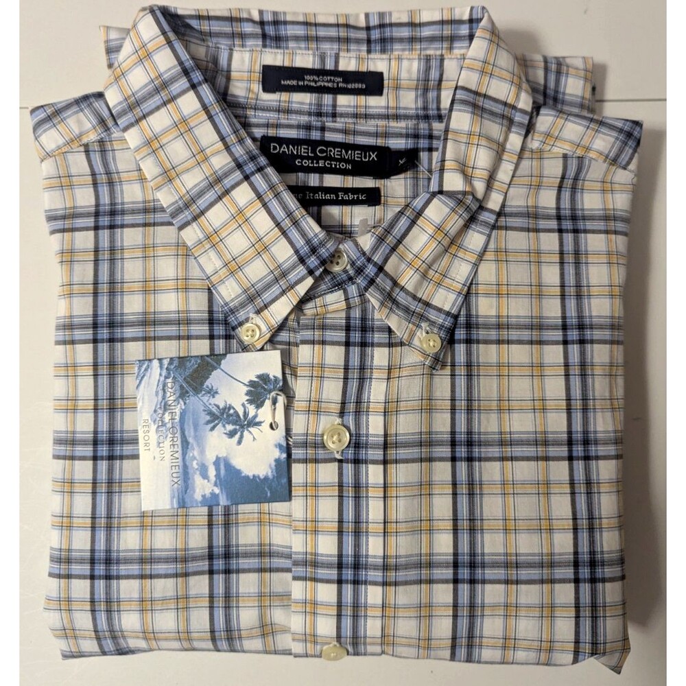 Daniel Cremieux Men's Long Sleeve Shirt XL Plaid NWT
